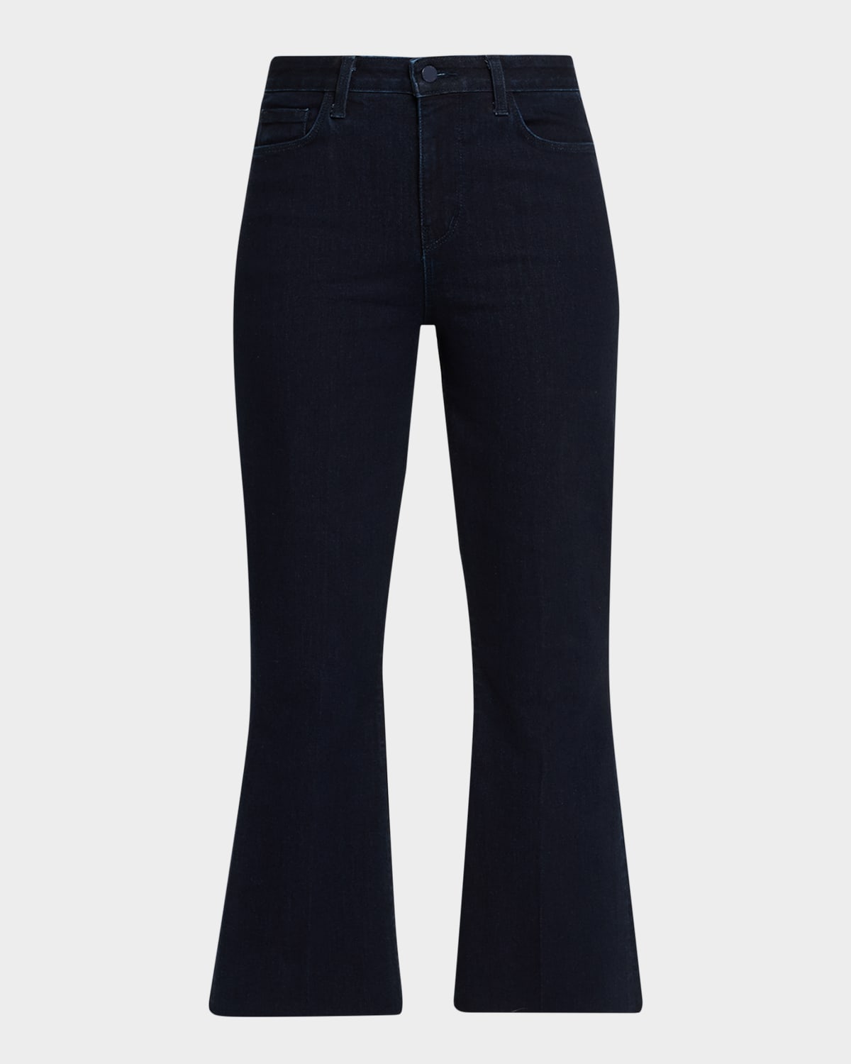 L'agence Kendra High Rise Kick-flare Jeans In Black