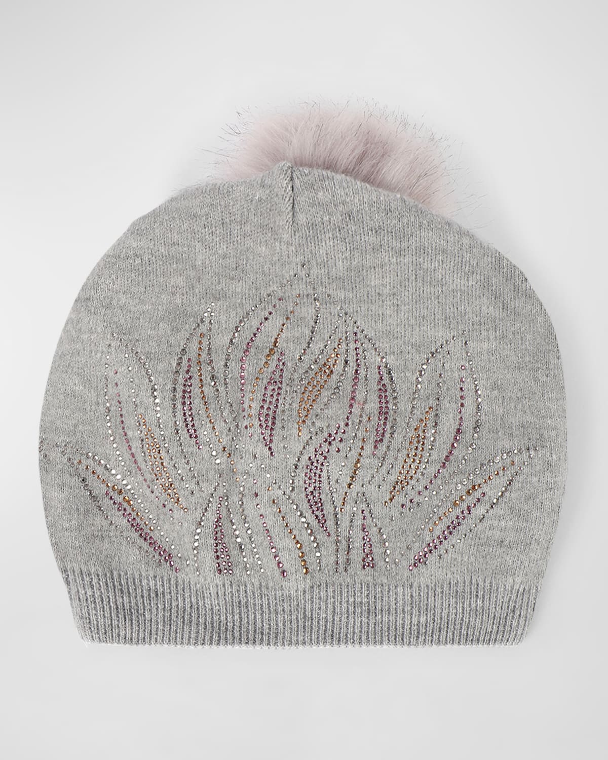 Laurie Sequin-Embellished Pom Beanie
