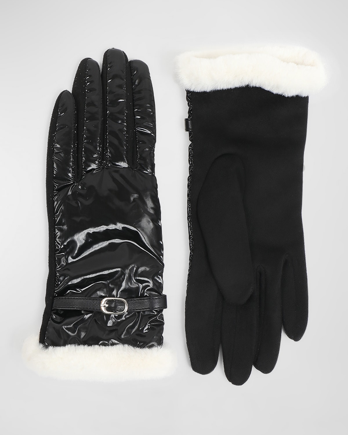 Tara Faux Leather Gloves