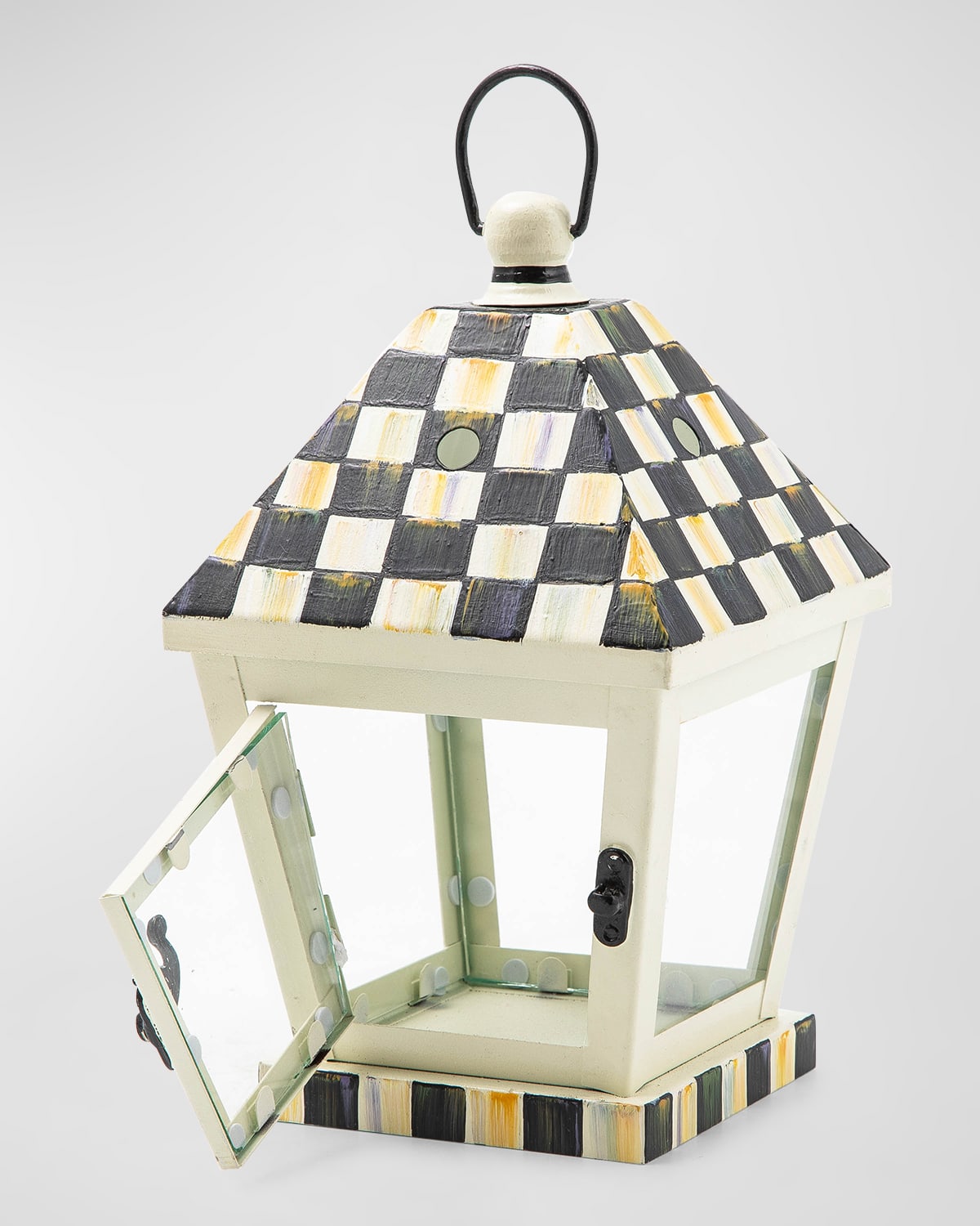 Mackenzie-childs Courtly Check Lantern, Small
