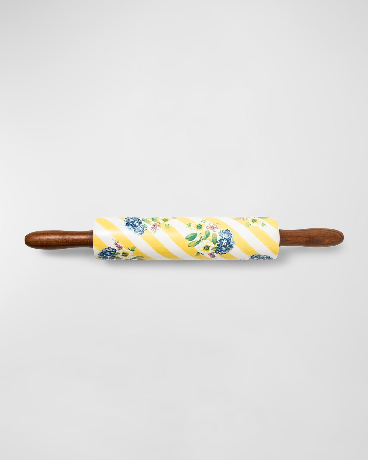 Mackenzie-childs Wildflowers Rolling Pin In Yellow