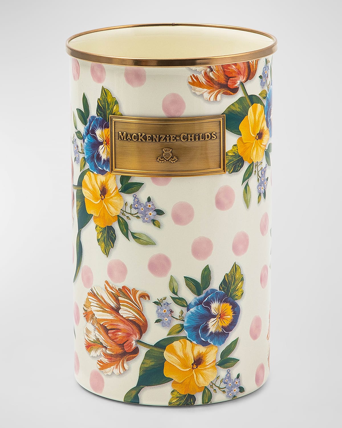 Mackenzie-childs Wildflowers Enamel Utensil Holder In Multi