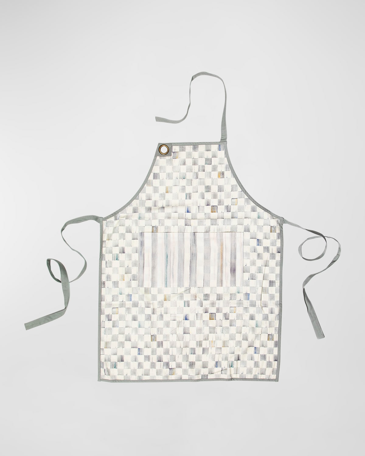 Mackenzie-childs Sterling Check Bistro Apron