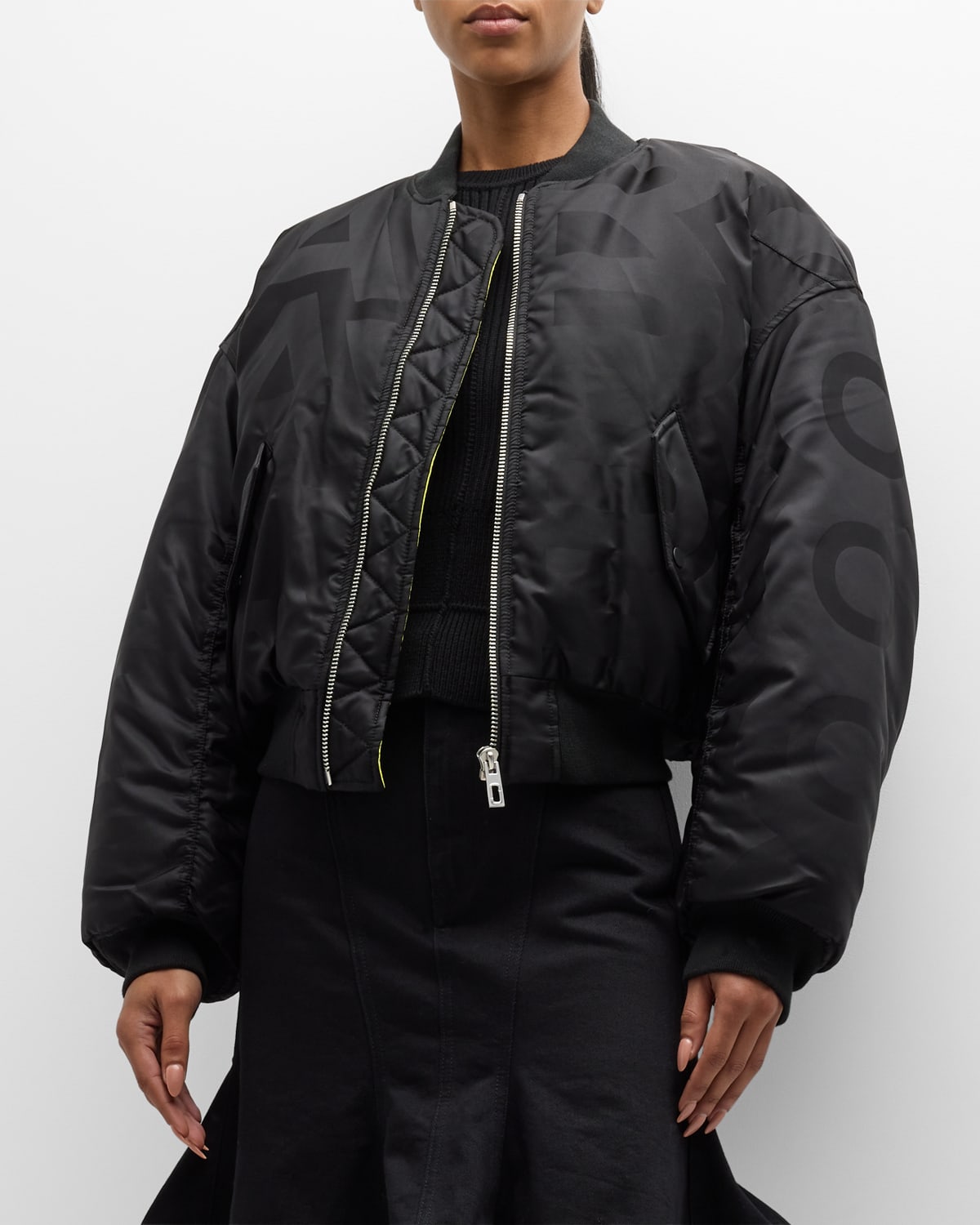 Marc Jacobs Reversible Monogram Oversized Puffer Jacket