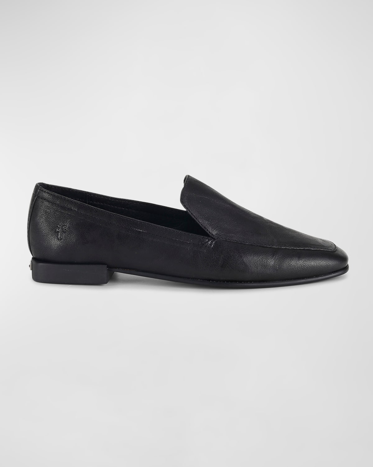 Shop Frye Claire Leather Easy Loafers In Black