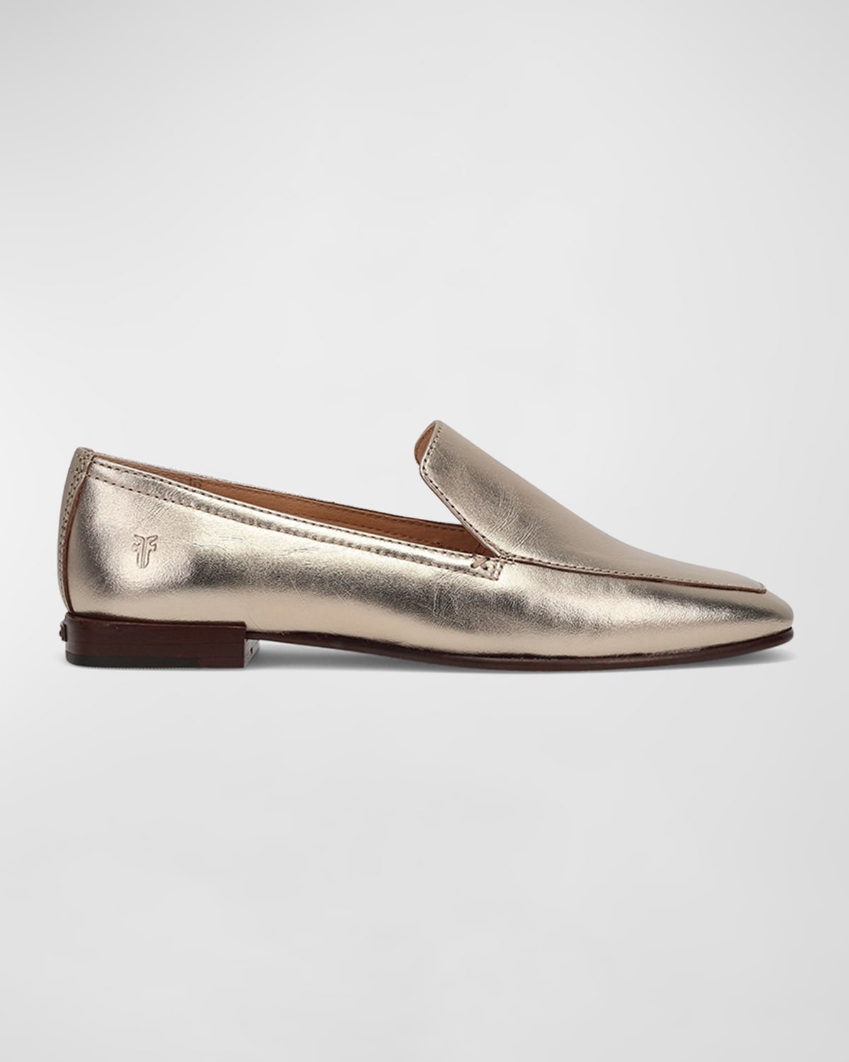 Frye Claire Leather Easy Loafers In Light Gold