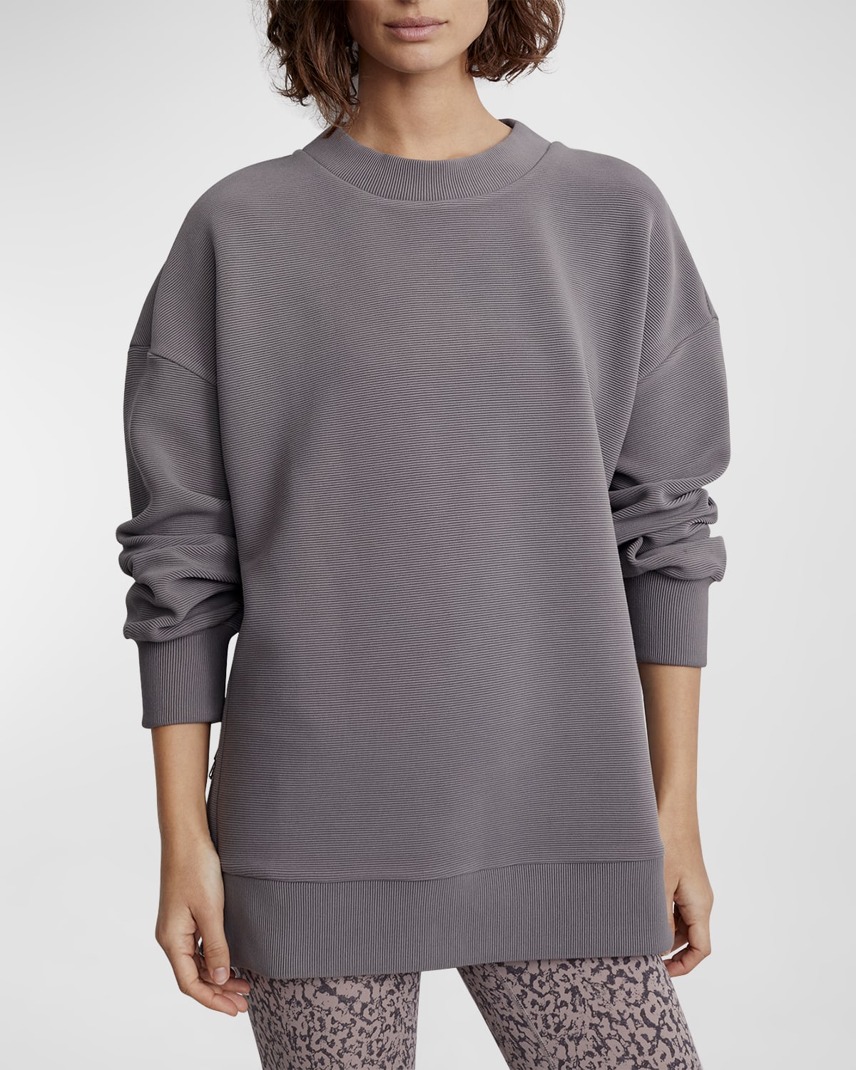 Varley Manning Sweatshirt In Deep Charcoal In Charcoal Grey