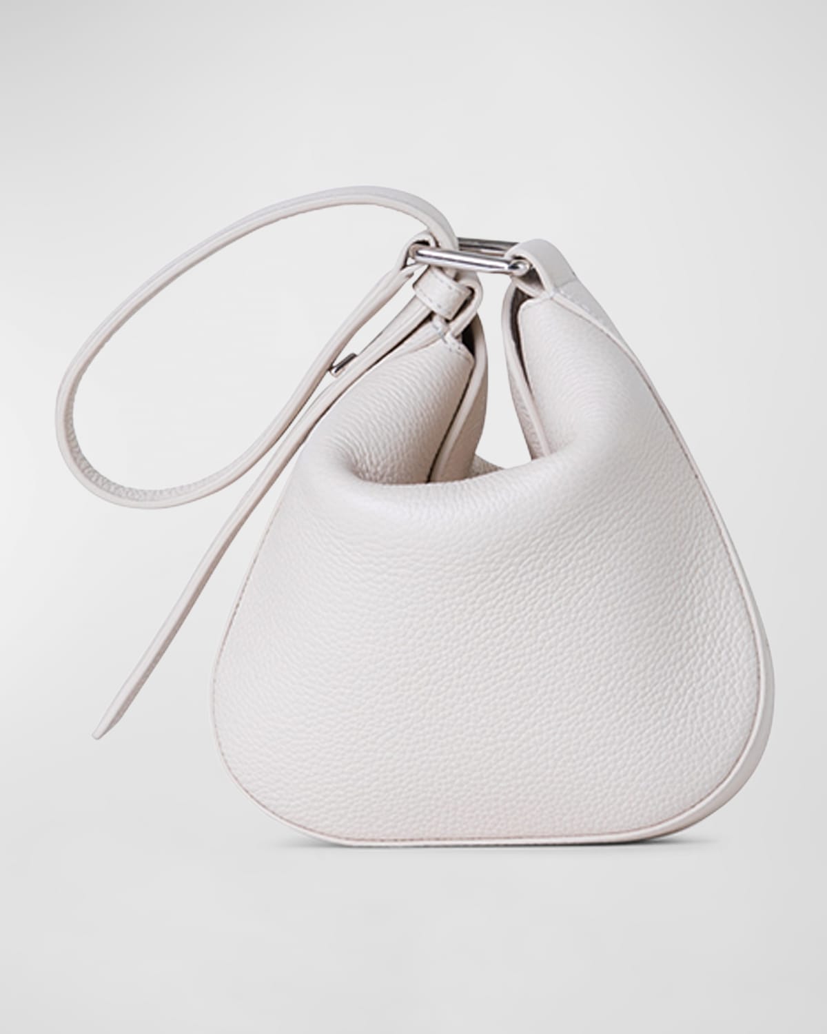 Anna Mini Leather Hobo Bag