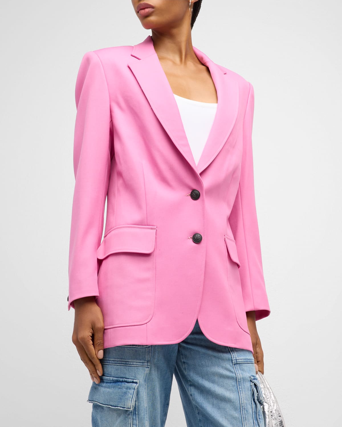 Rag & Bone Cody Virgin Wool Blazer In Pink
