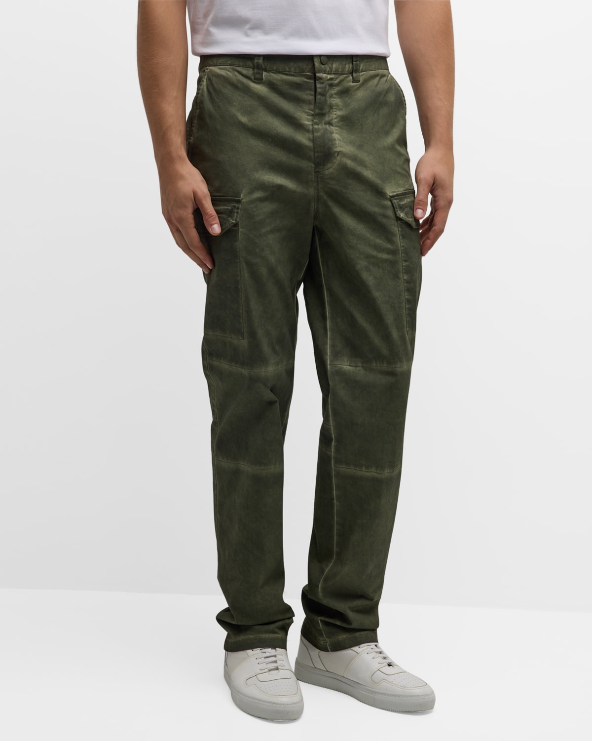 Stampd Men's Oil Wash Cargo Pants In Army