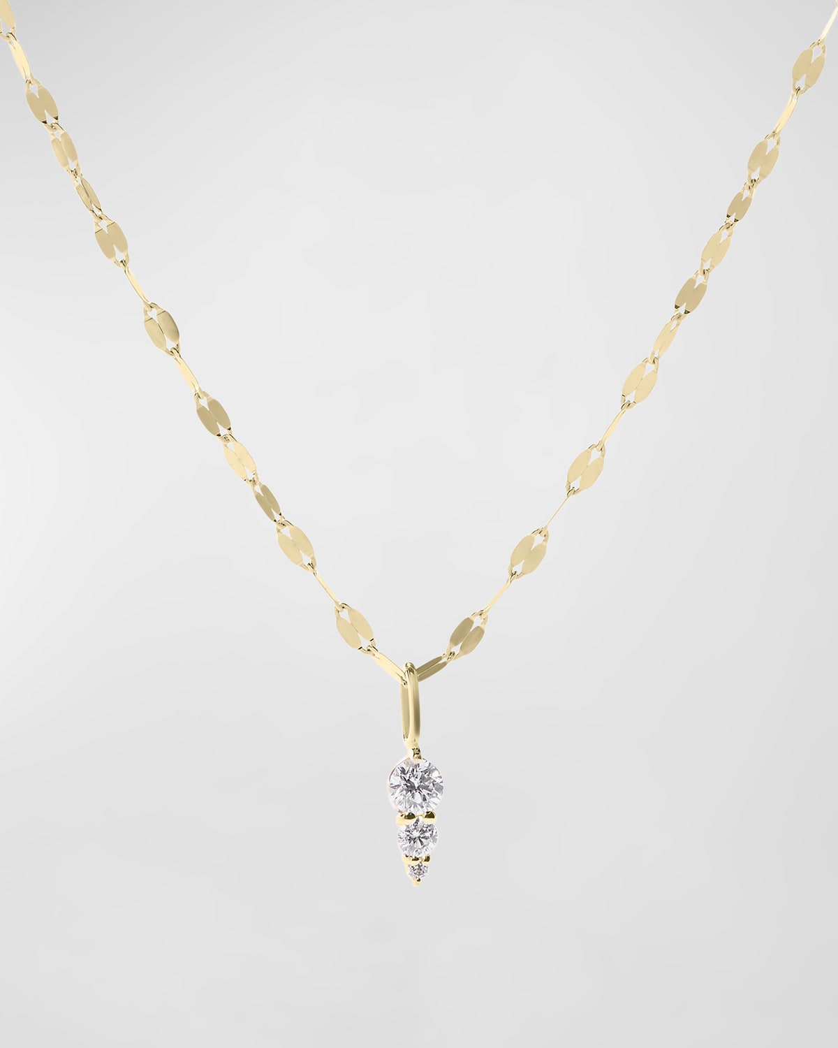 LANA 14K GOLD DIAMOND SPIKE PENDANT NECKLACE