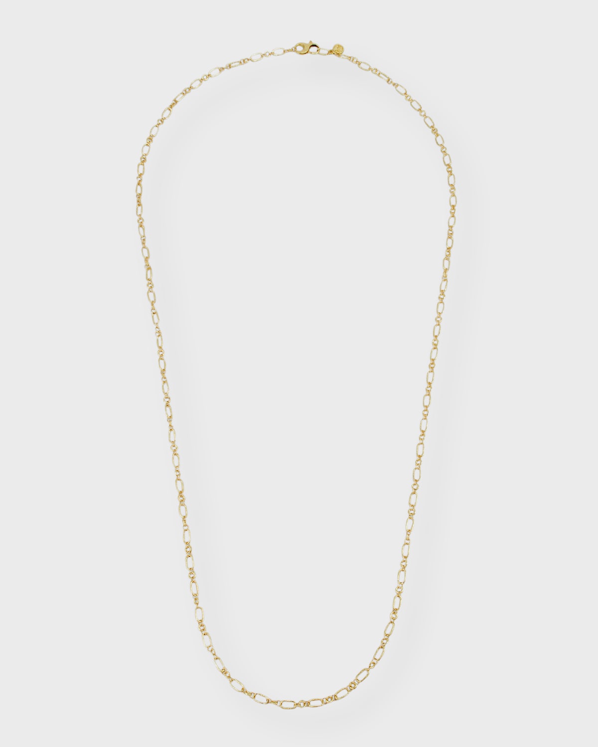 18K Yellow Gold Petite Paperclip Chain Necklace, 42"