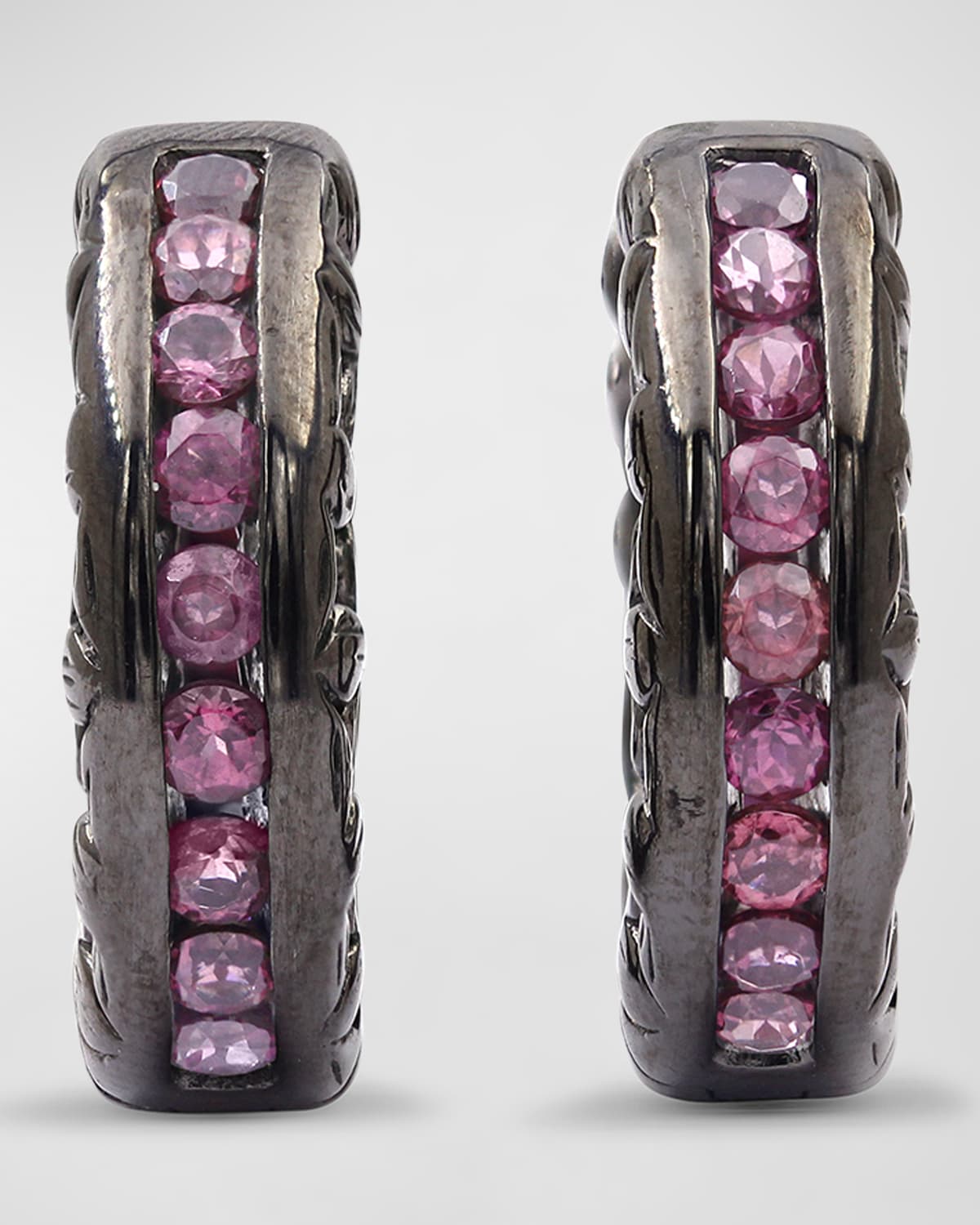 Stephen Dweck Rhodolite Garnet Hoop Earrings