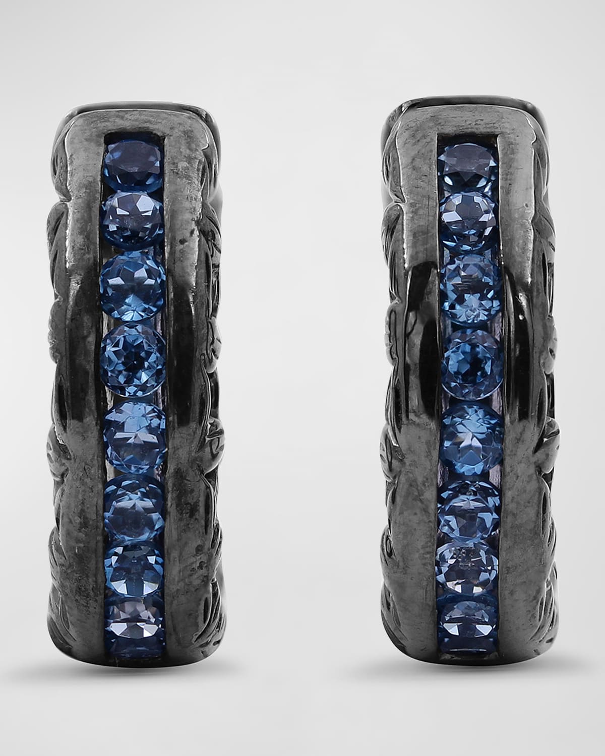 Stephen Dweck Garden of Stephen London Blue Topaz Hoop Earrings