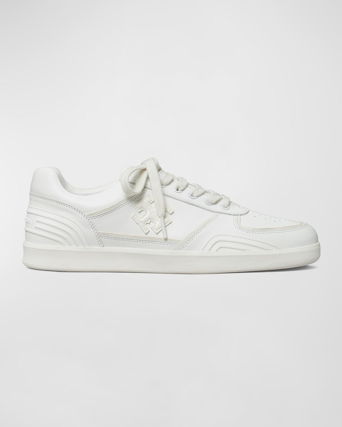 TORY BURCH CLOVER LEATHER LOW-TOP SNEAKERS