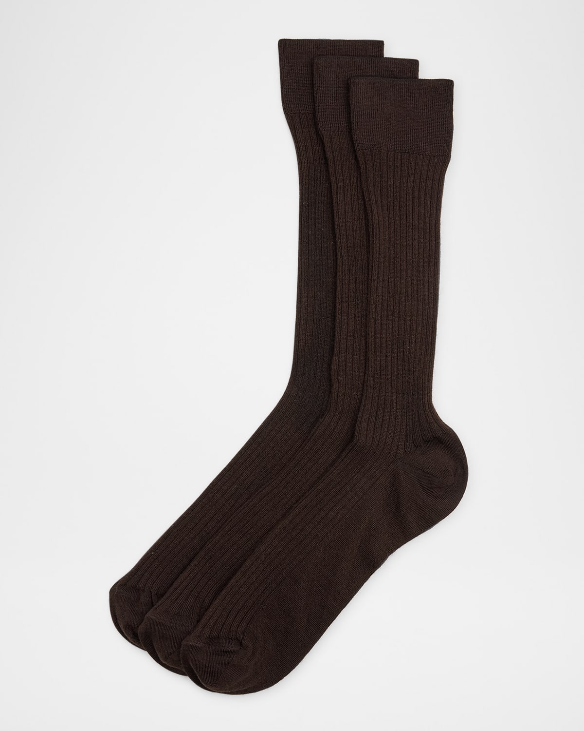 Men's Ribbed Crew Socks