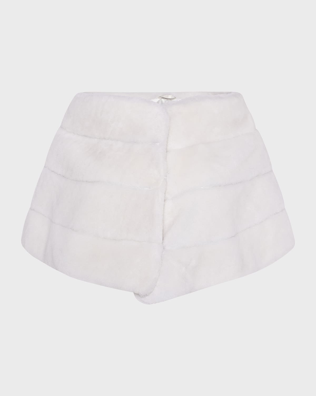 Horizontal Lamb Shearling Cape