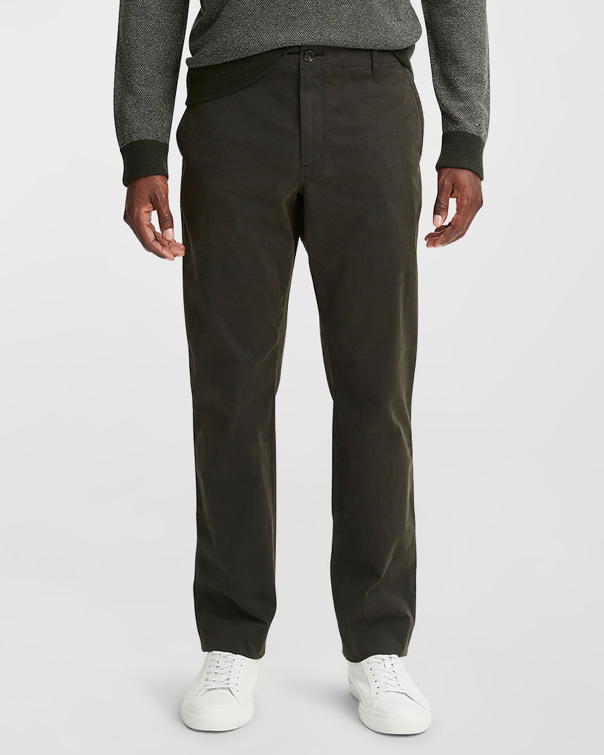 VINCE MEN'S SUEDED TWILL GARMENT-DYED PANTS