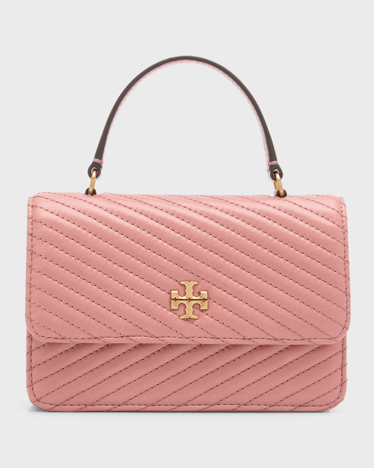 TORY BURCH KIRA MOTO MINI QUILTED CHAIN WALLET