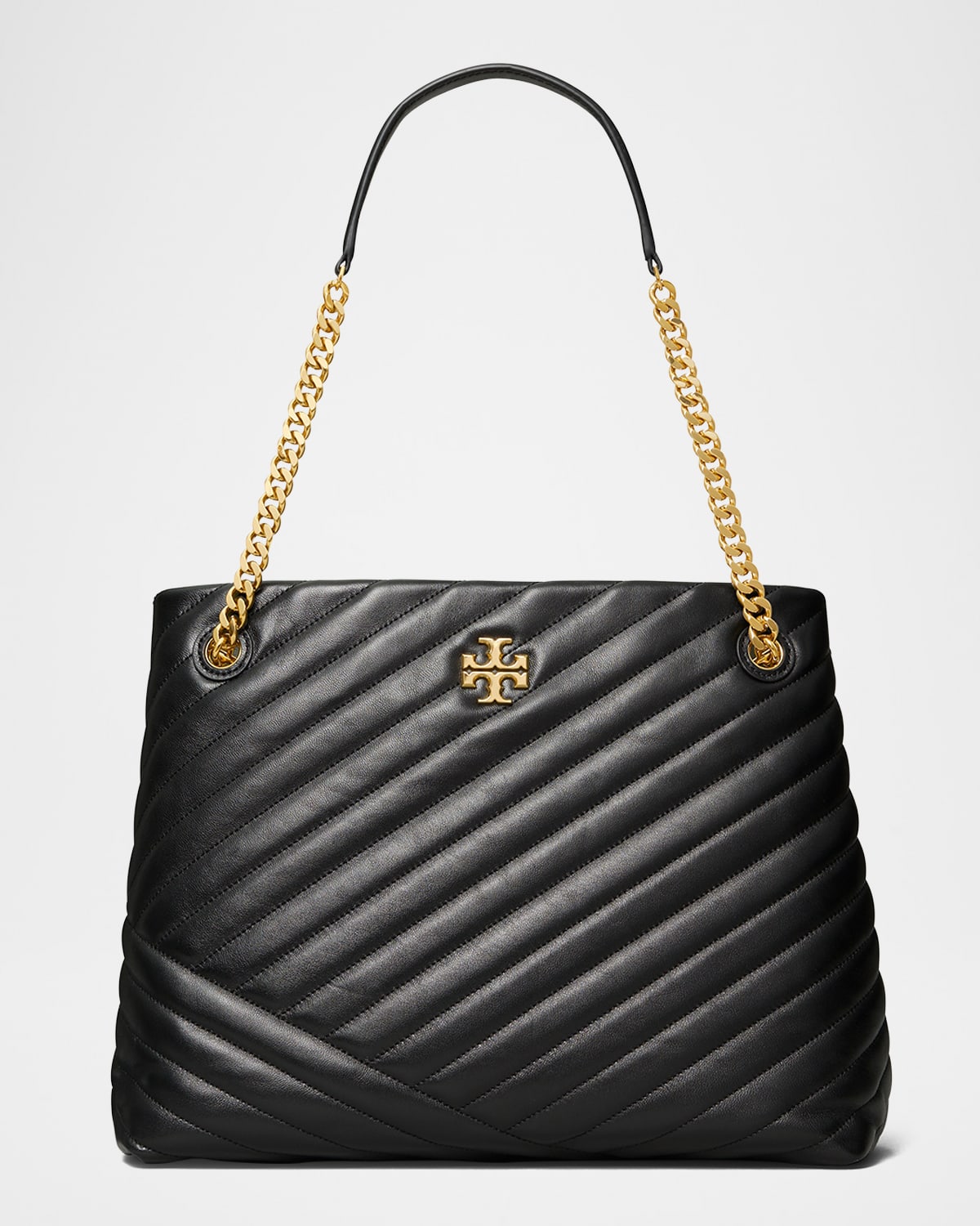 TORY BURCH KIRA CHEVRON-QUILTED LEATHER TOTE BAG