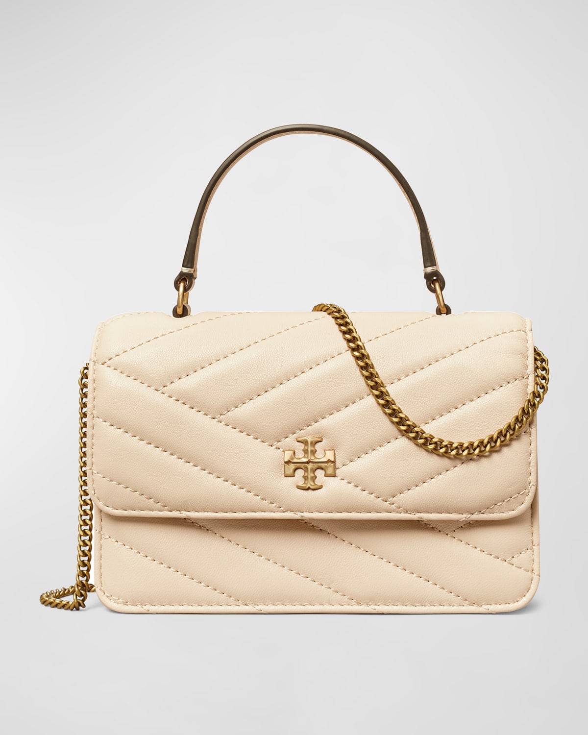 Kira Mini Quilted Top-Handle Bag