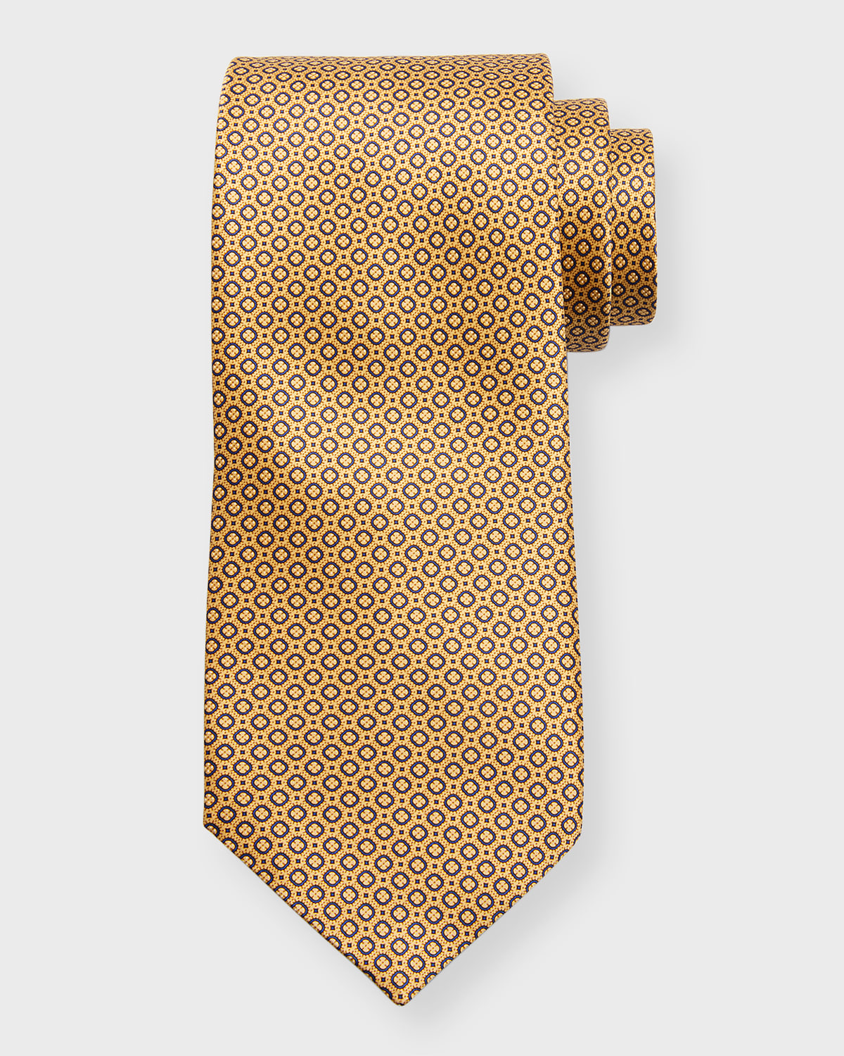 Stefano Ricci Men's Silk Micro-geometric Tie In Blue Yellow