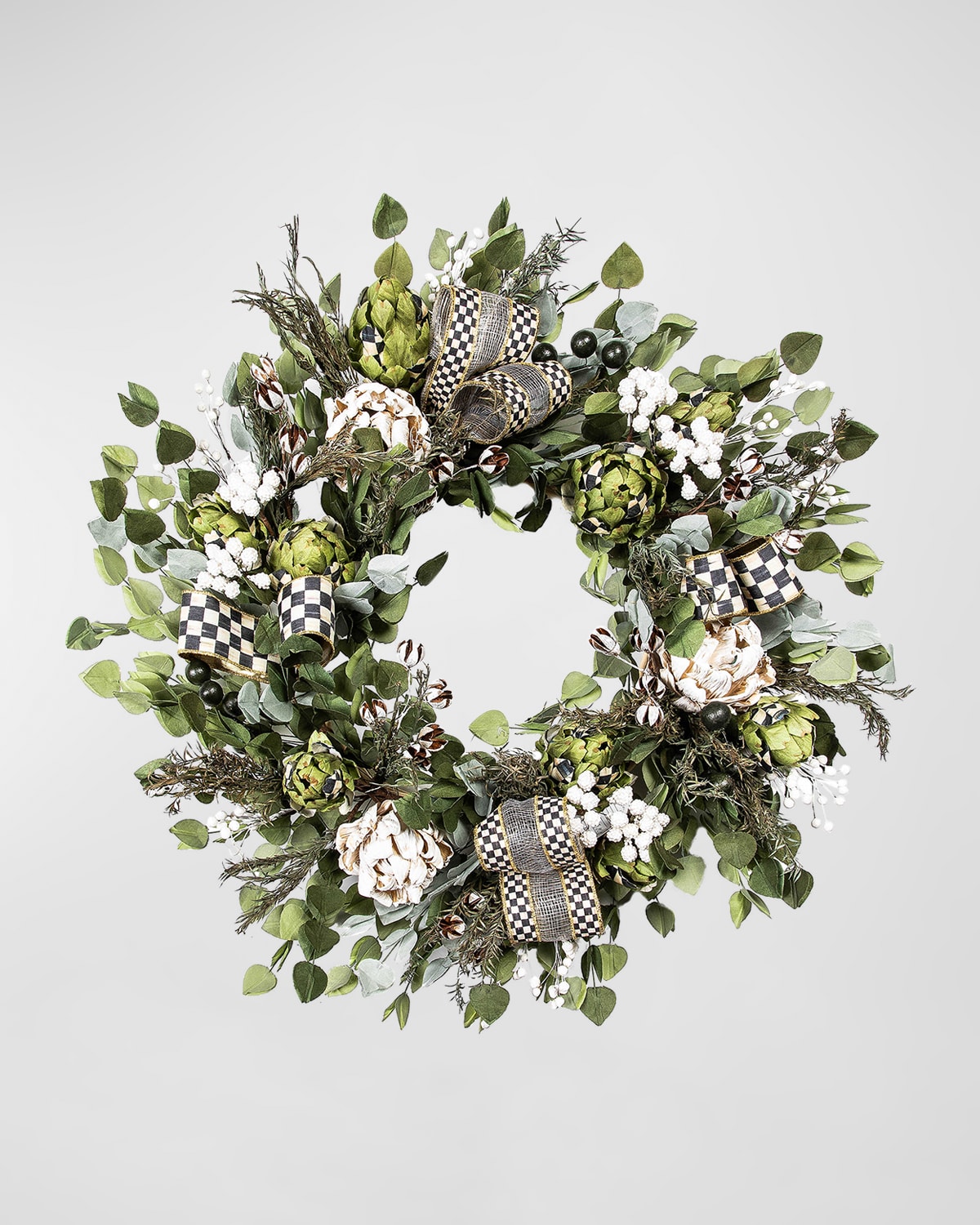 Mackenzie-childs Courtly Artichoke Wreath In Multi
