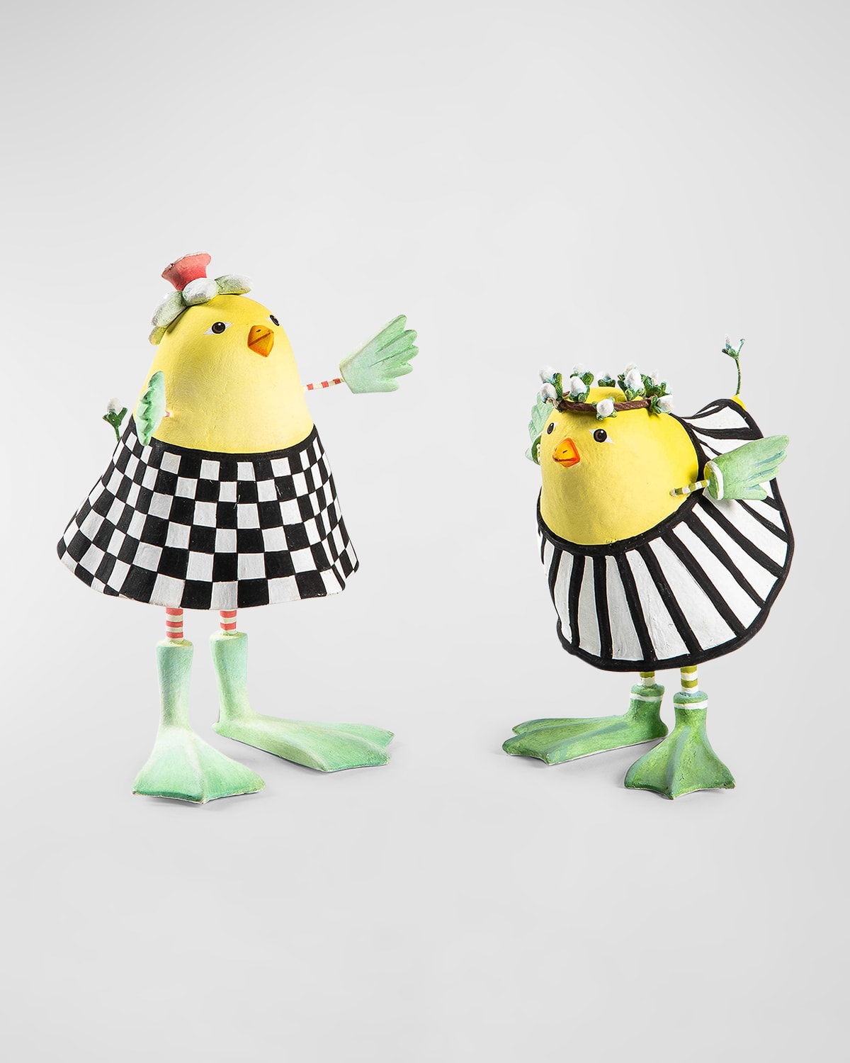 Patience Brewster Dressed Up Chicks, Set Of 2 In Multi