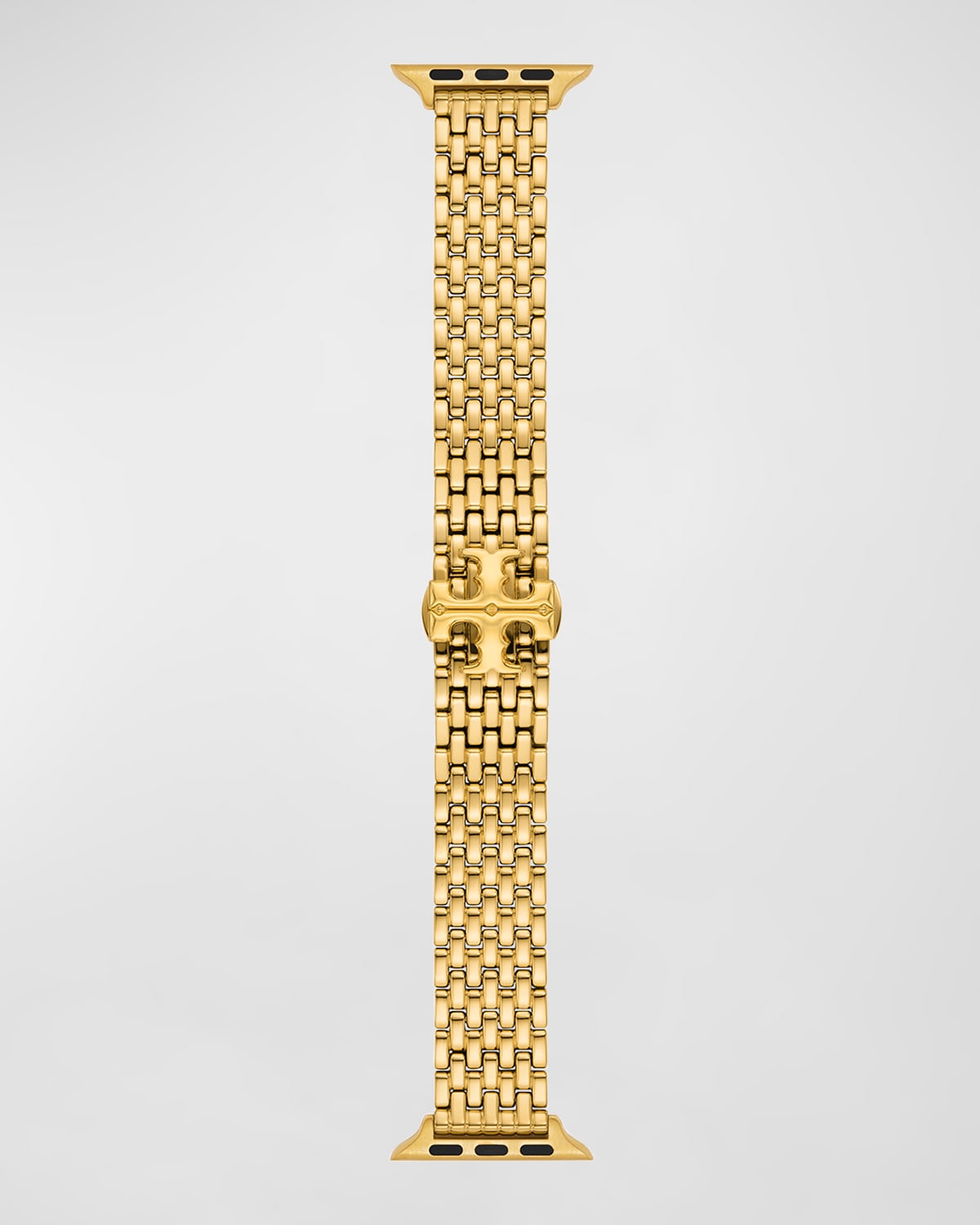 Shop Tory Burch Gold-tone Stainless Steel Band For Apple Watch, 38-41mm
