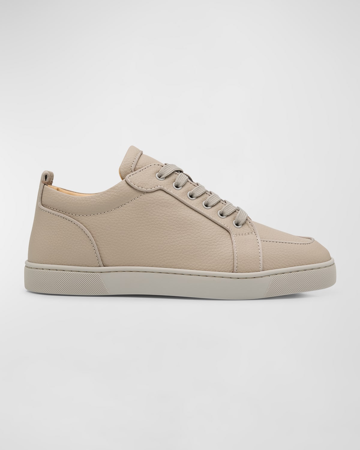 Shop Christian Louboutin Men's Rantulow Orlato Leather Low-top Sneakers In Goose