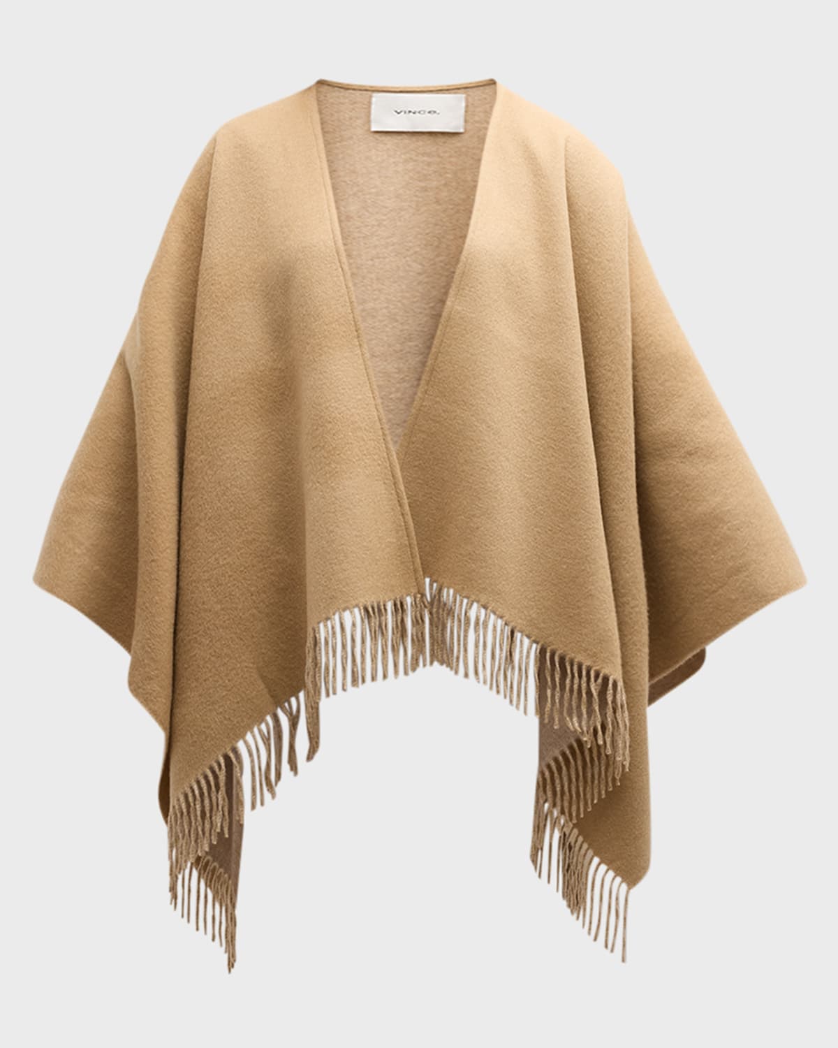 Fringe Cashmere Cape