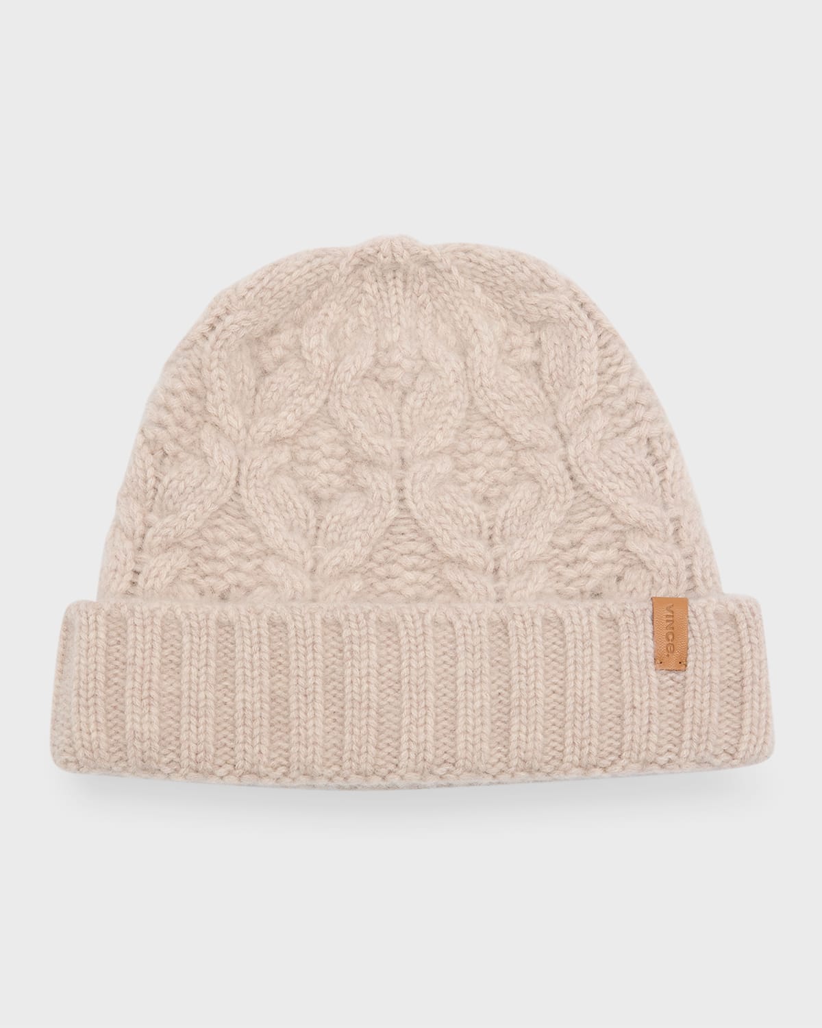 Vince Cable Knit Cashmere Beanie In Neutral