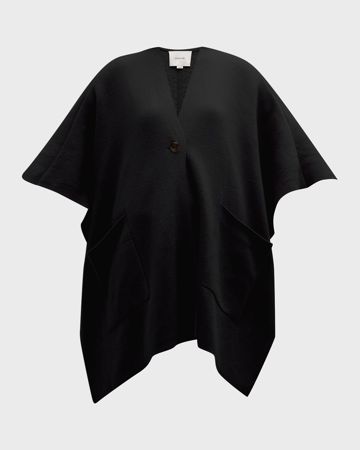Double-Faced Knit Wool & Cashmere Cape