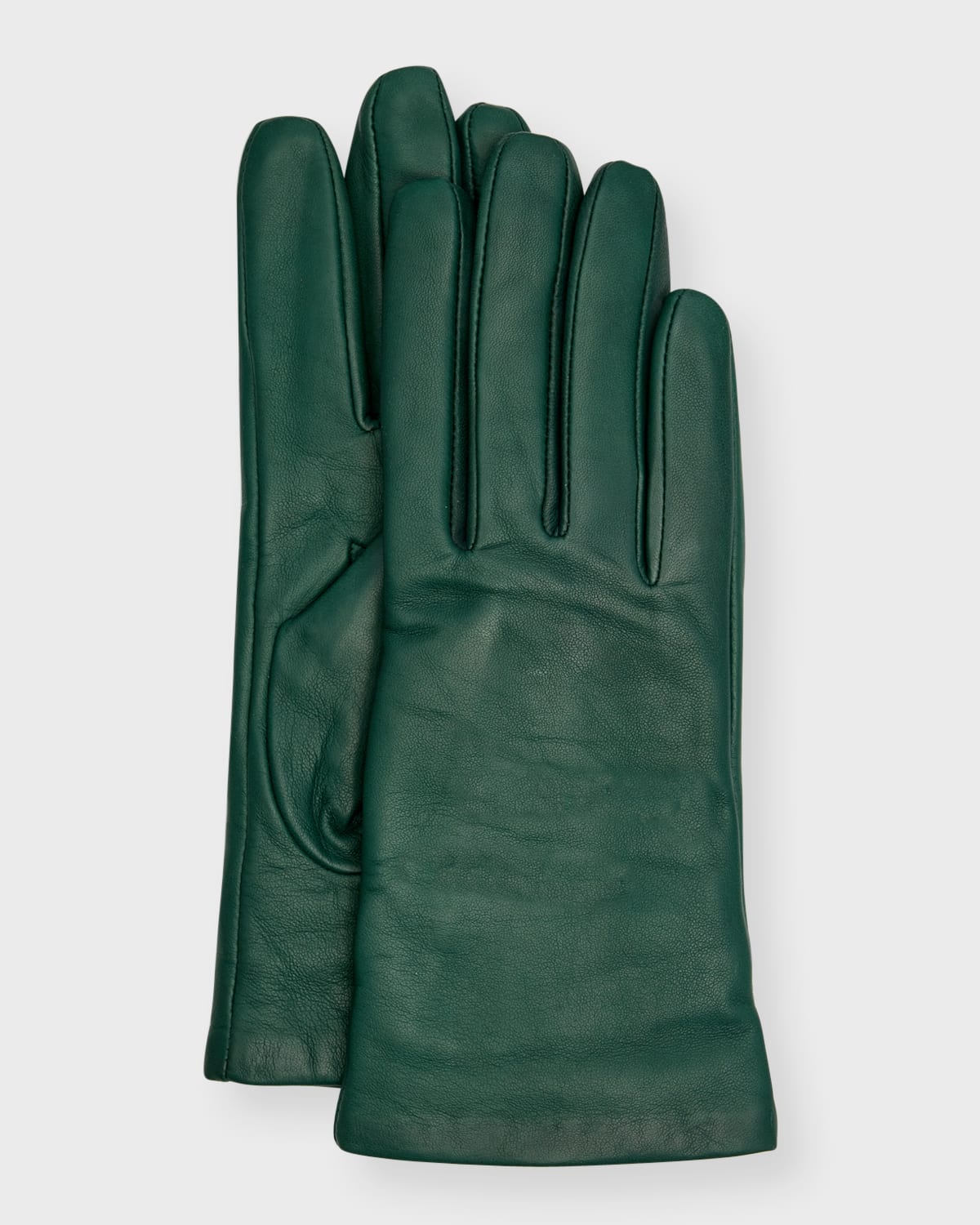 Shop Vince Classic Nappa Leather & Cashmere Gloves In 350dht