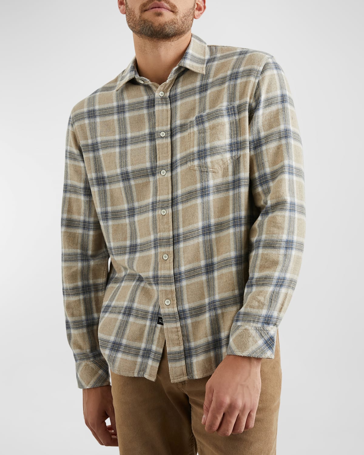 Men's Lennox Flannel Button-Down Shirt