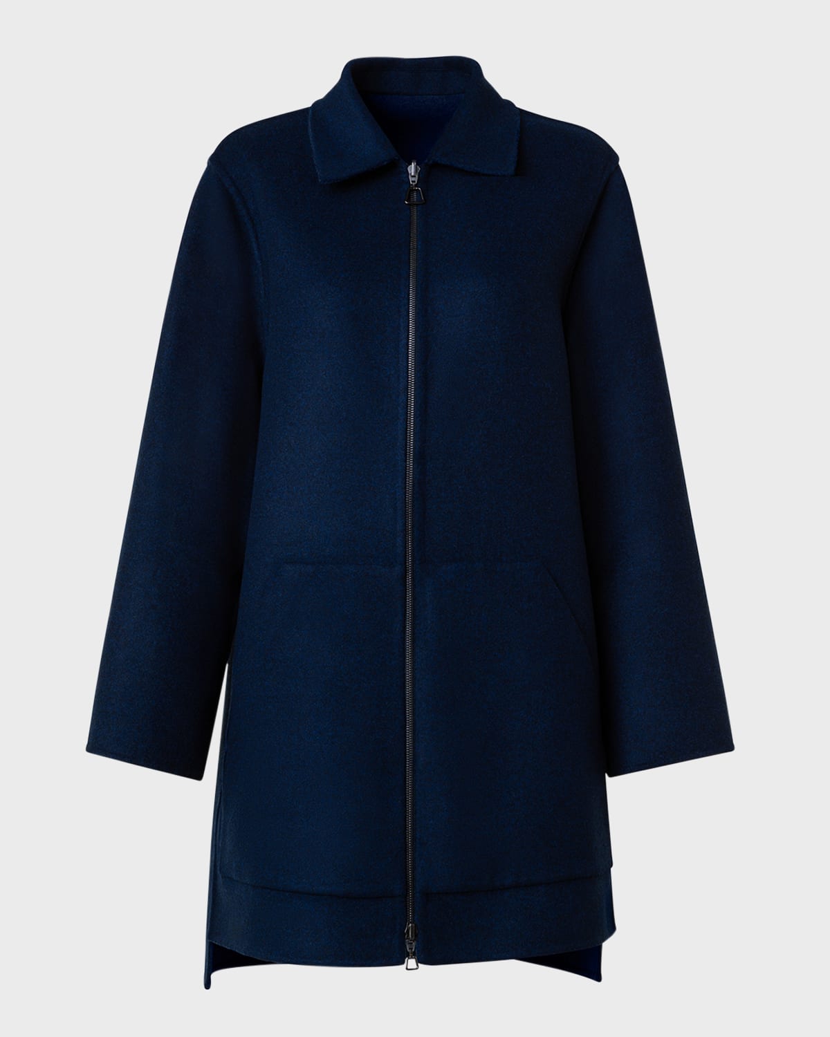 Fabiola Brushed Cashmere Collared Coat