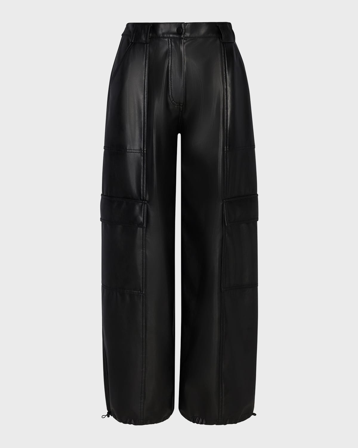 Luxe Vegan Leather Cargo Pants