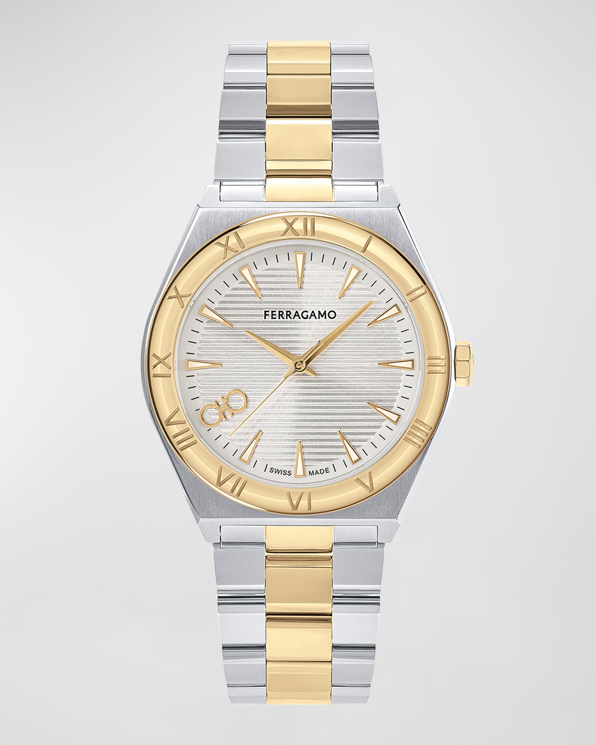 Ferragamo Vega Upper East Bracelet Watch In Two Tone
