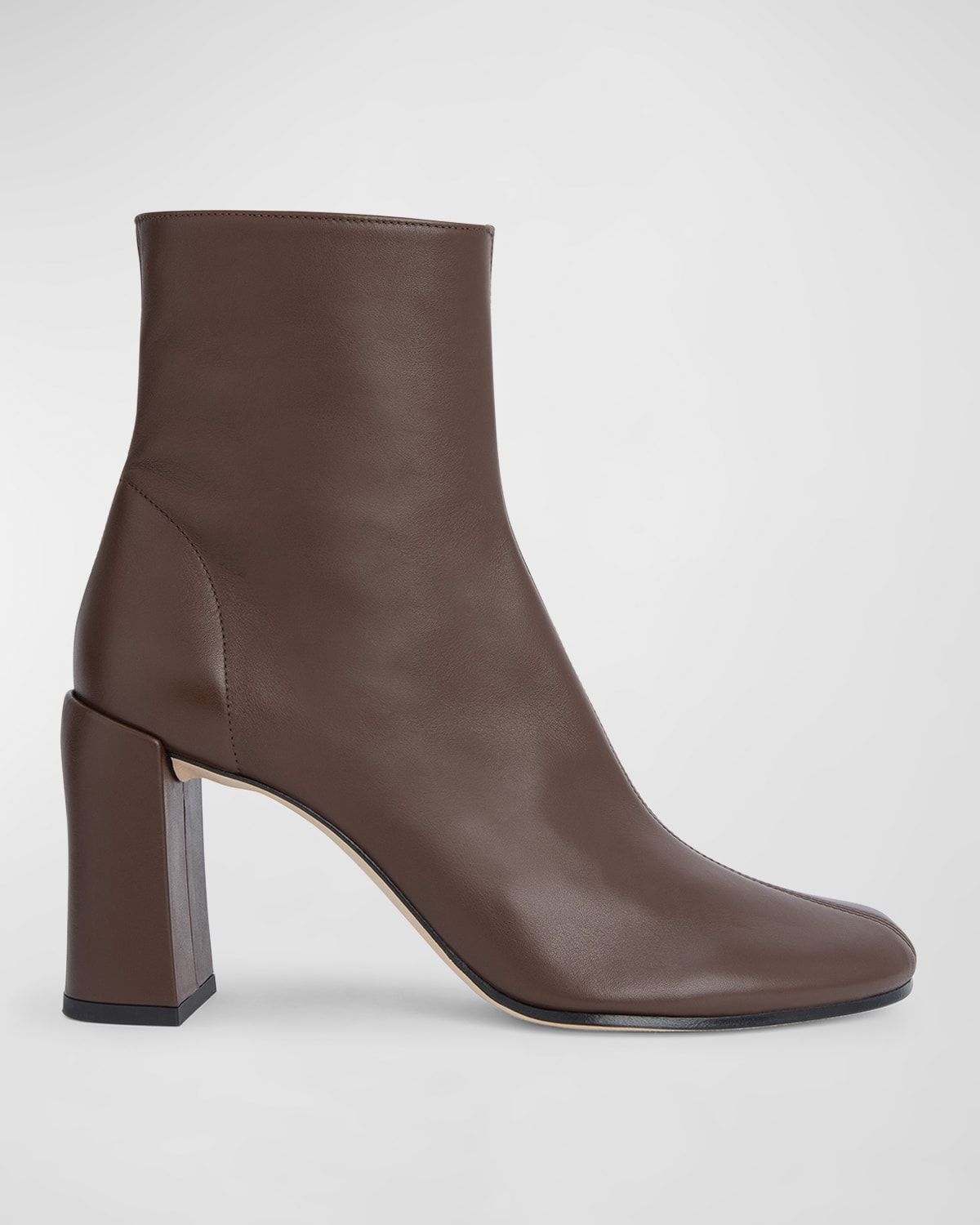 ショートブーツ・ブーティ Vlada Ankle Boots - By Far - Leather - Bear By Far Vlada Napa Zip Ankle Booties In Bear | ModeSens