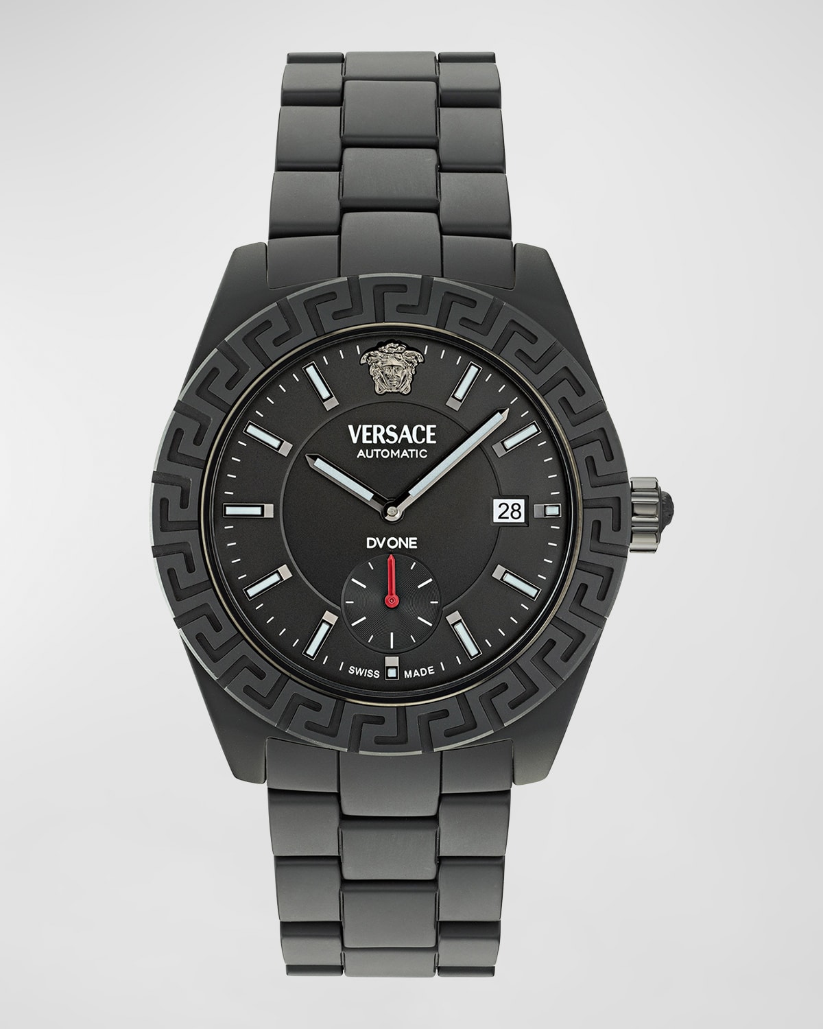 Versace Dv One Automatic 43mm In Black Ceramic