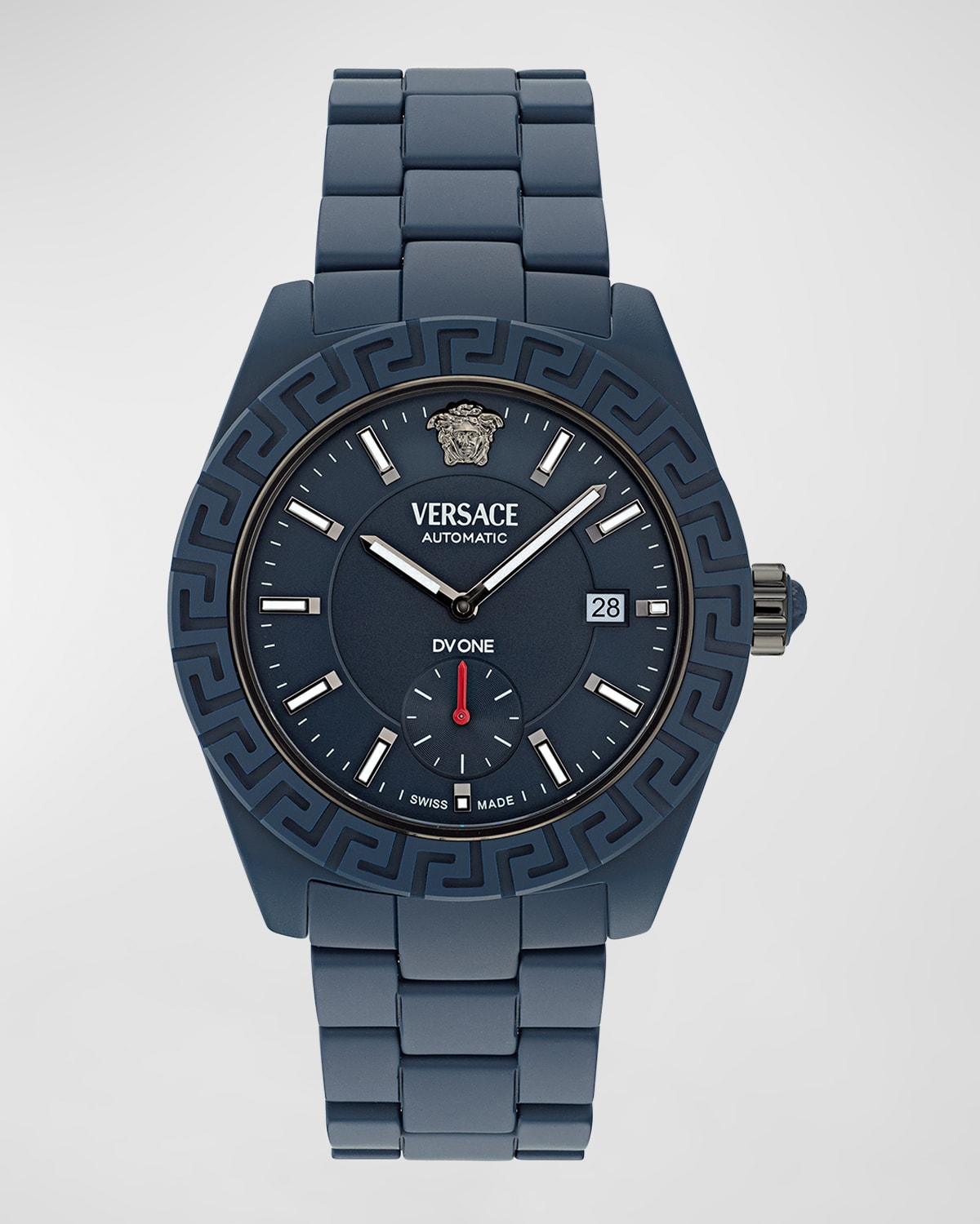 Versace Dv One Automatic 43mm In Blue Ceramic