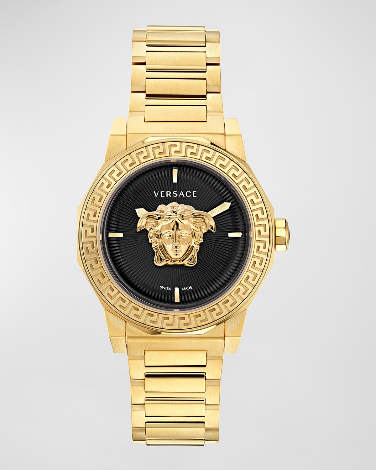 Versace Medusa Deco Bracelet Watch In Ip Yellow Gold