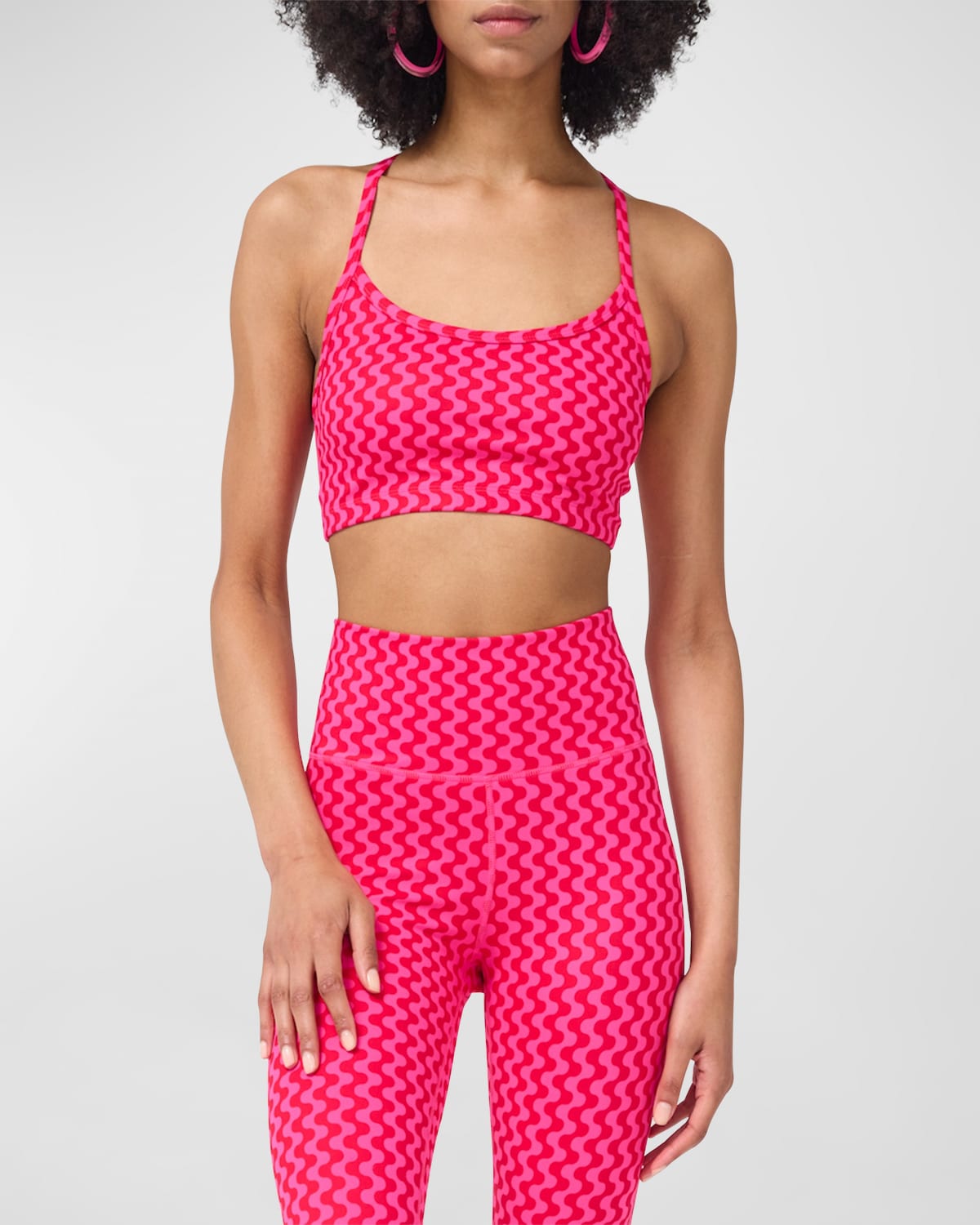 Terez American Pop Pink Tlc Y-back Bralette In American Pop Pink