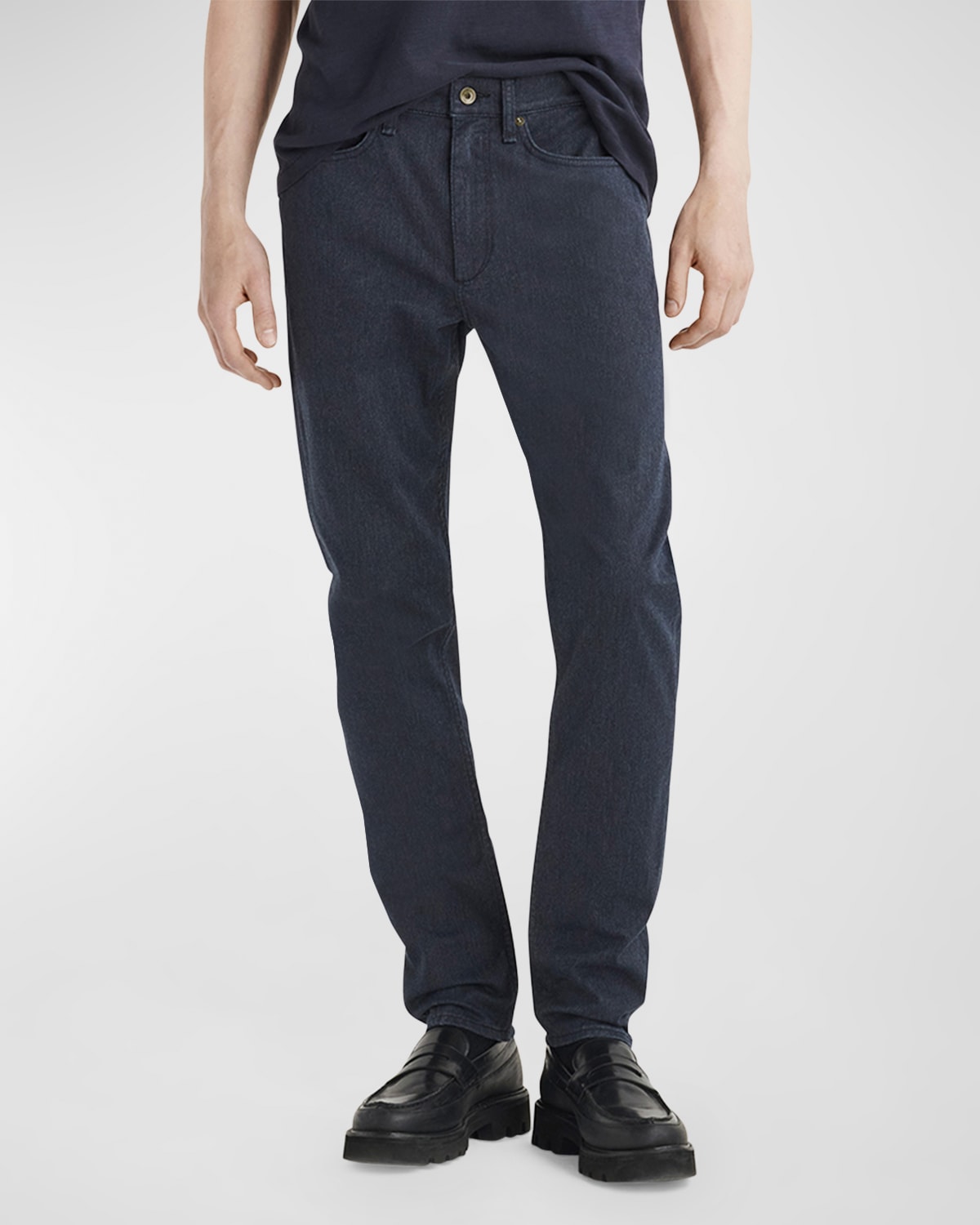Rag & Bone Fit 2 Authentic Stretch Slim Fit Jeans In Navy