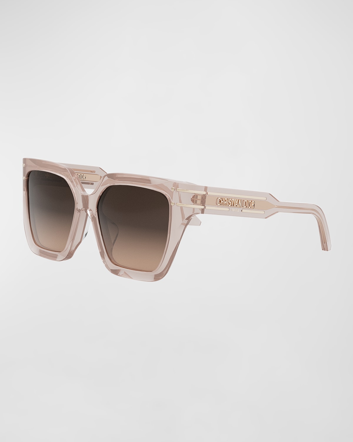 Shop Dior Signature S10f Sunglasses In Shiny Pink Roviex