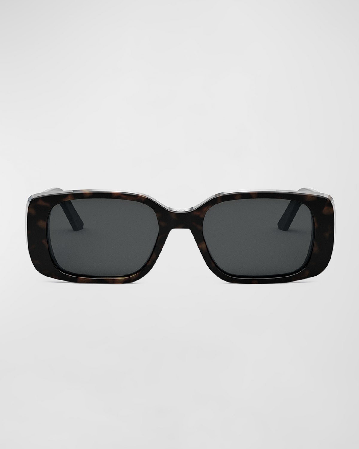 Dior Wil 53mm Polarized Geometric Sunglasses In Dark Havana Smoke