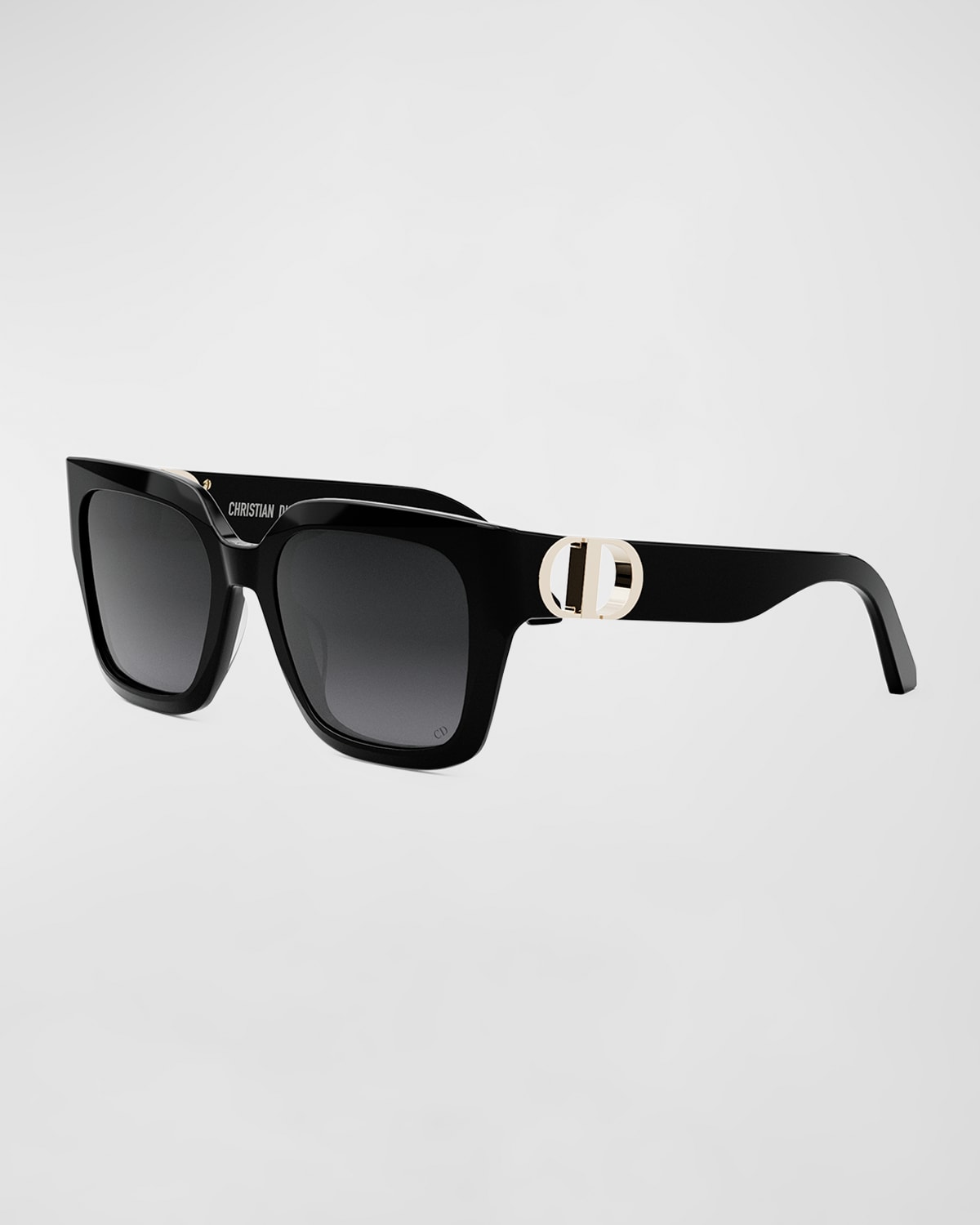 Dior 30montaigne S8u Sunglasses In Shiny Black Smoke
