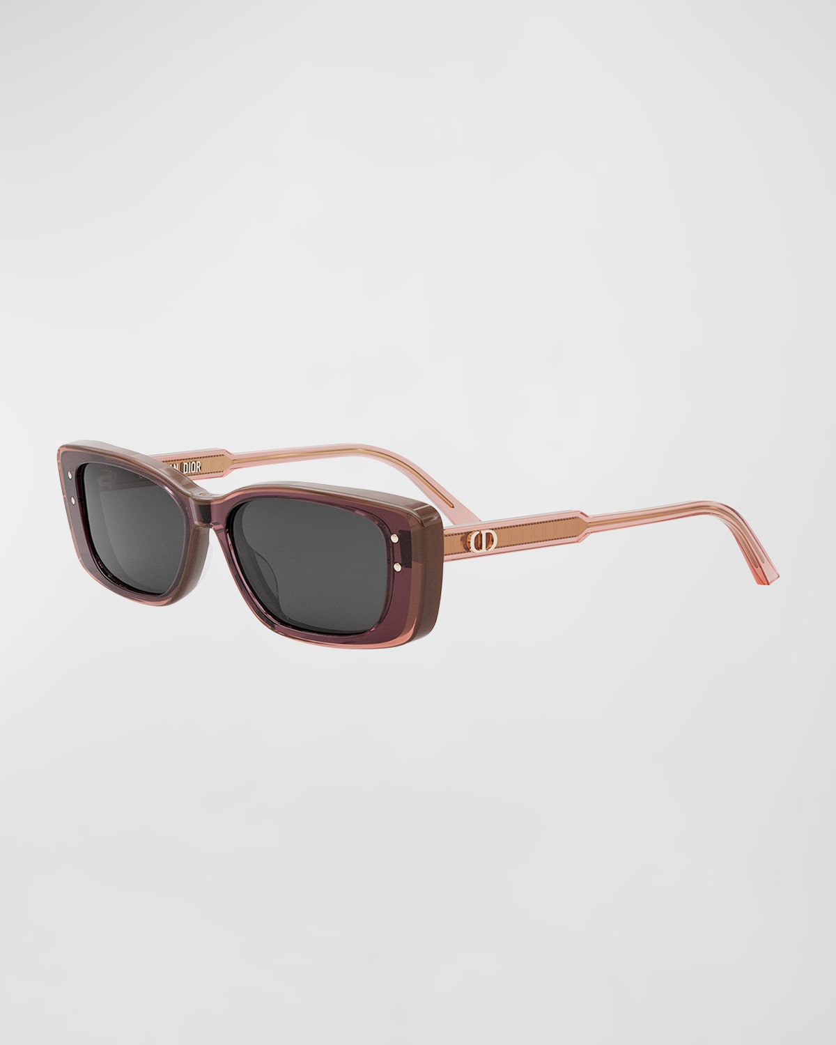 Shop Dior Highlight S2i Sunglasses In Bordeaux Smoke
