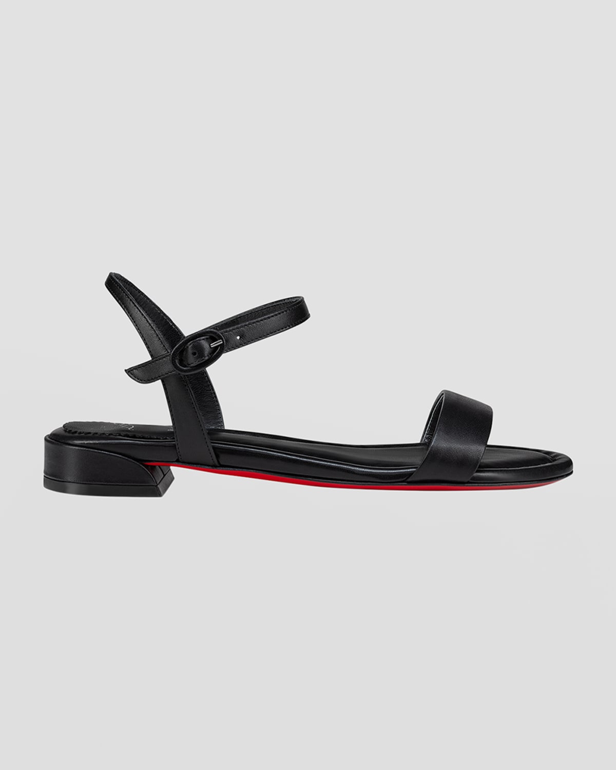 Christian Louboutin Sweet Jane Leather Sandals In Blacklin Black