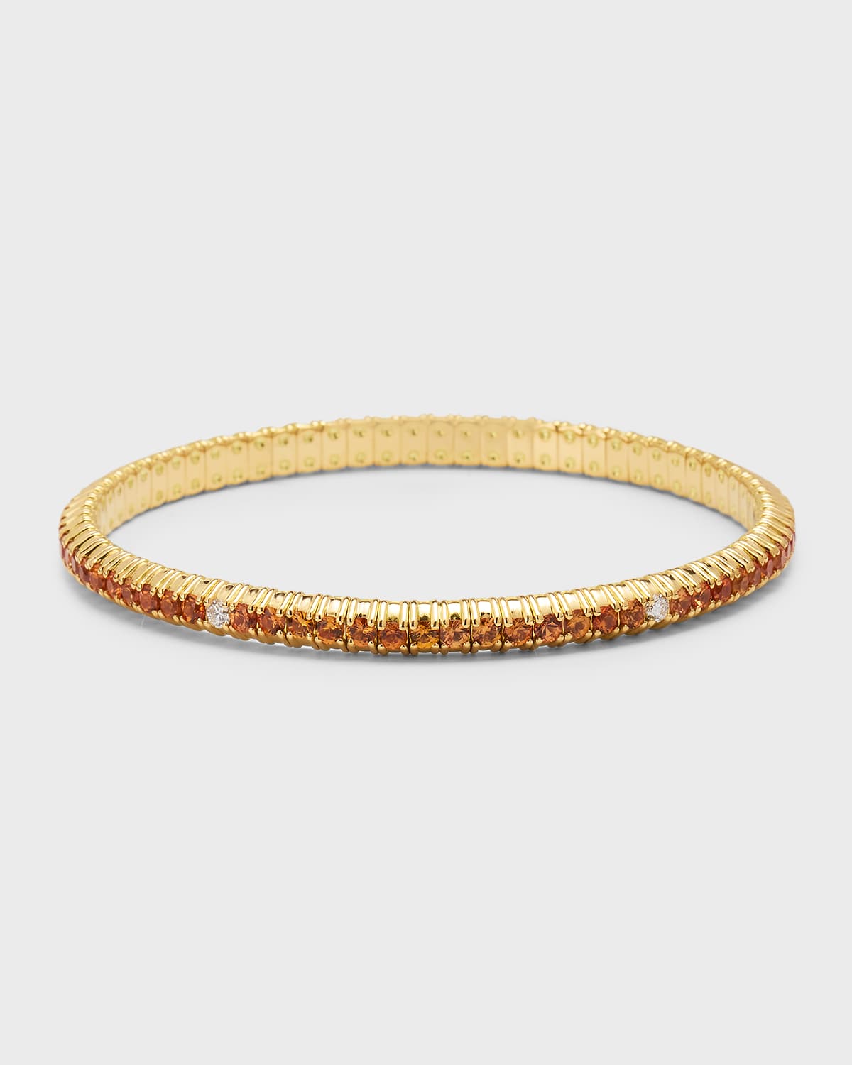 18K Yellow Gold Bracelet with Sapphires and Diamonds